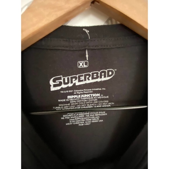 Superbad McLovin License Graphic Black T-shirt, Size XL - Picture 3 of 3